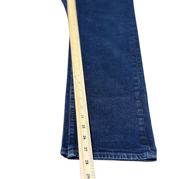 GAP Denim Slim Fit Jeans Size 36x30 Mens Stretch Dark Wash 99% Cotton - Picture 8 of 9